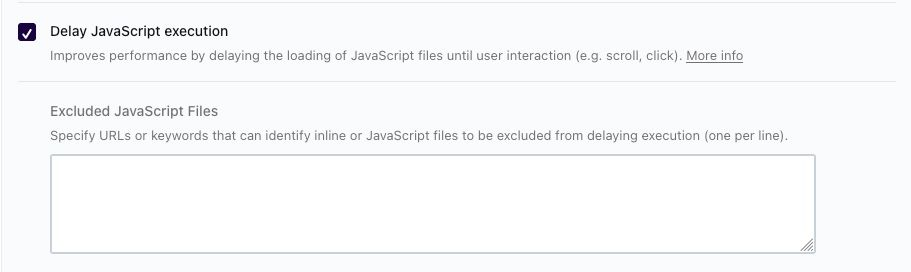 Delay Javascript Execution Wp Rocket